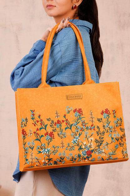 Culture Canvas Tote Yellow Rose