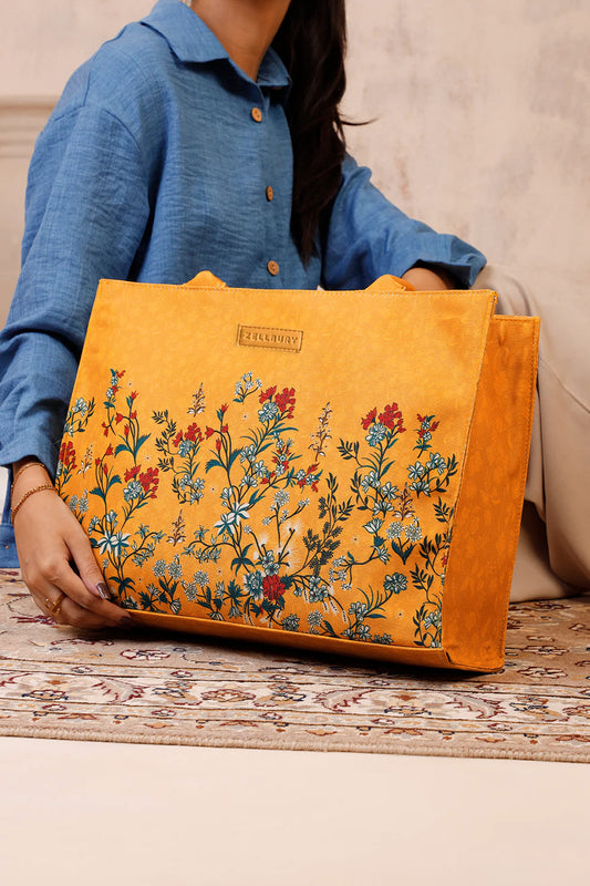 Culture Canvas Tote Yellow Rose